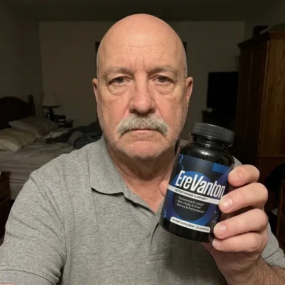 EreVanton customer D.C. holding the bottle